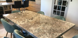 Обеденные столы из искусственного камня