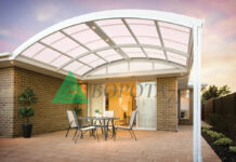 Навесы из поликарбоната — особенности