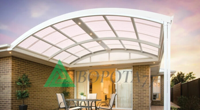 Навесы из поликарбоната — особенности