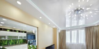 Плюсы натяжных потолков