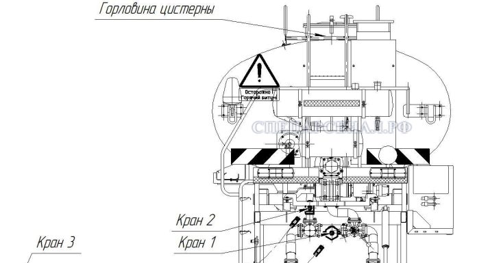 Удочка для ручного розлива автогудронатора