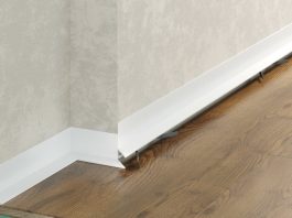 Напольный алюминиевый плинтус: как его выбрать, методы укладки