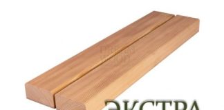 Имитация бруса из лиственницы в интерьере гостиной