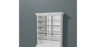 Полки настенные для гель-лаков, зона ресепшн и тумбочка для салона красоты: важные элементы интерьера и их роль